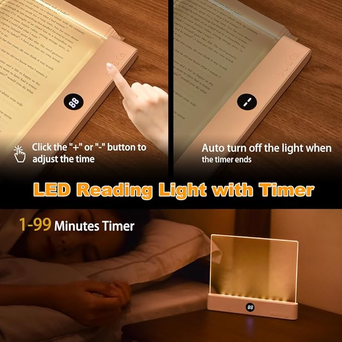 Night Reading Lamp with Soft, Eye-Comfort Glow