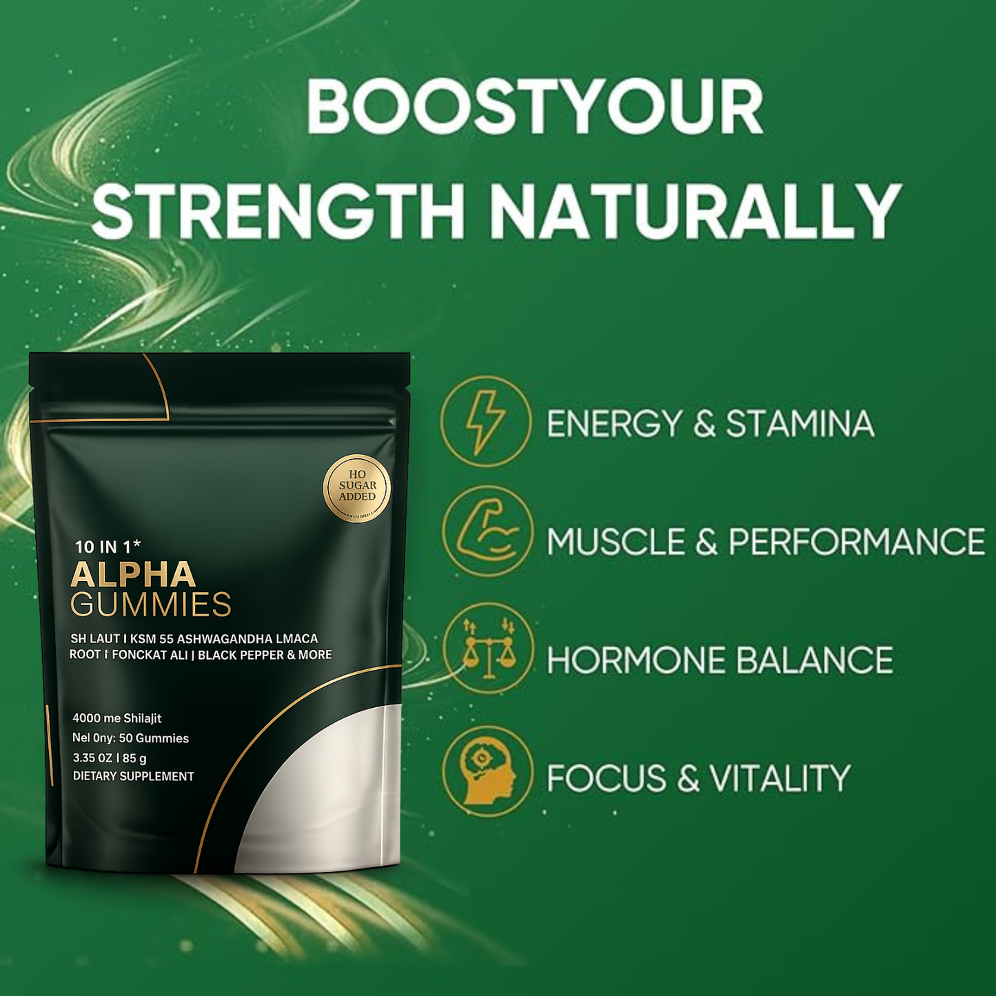 10 in 1 Alpha Gummies Shilajit