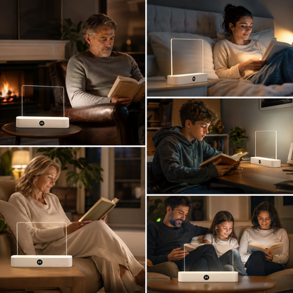 Night Reading Lamp with Soft, Eye-Comfort Glow